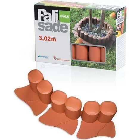 Prosperplast IPAL6 Clôture Jardin Terracotta 3020x100 mm
