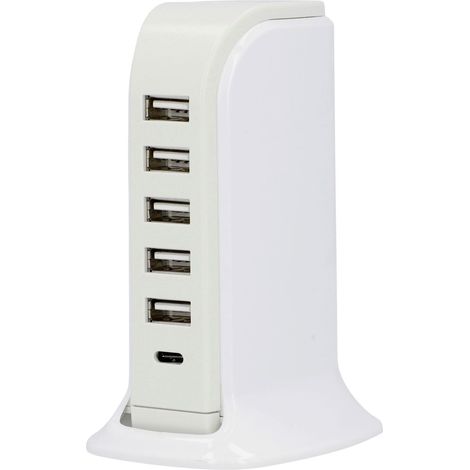 Universal-USB-Ladestation 5 x USB A, 1 x USB C Ladestation (1/3)
