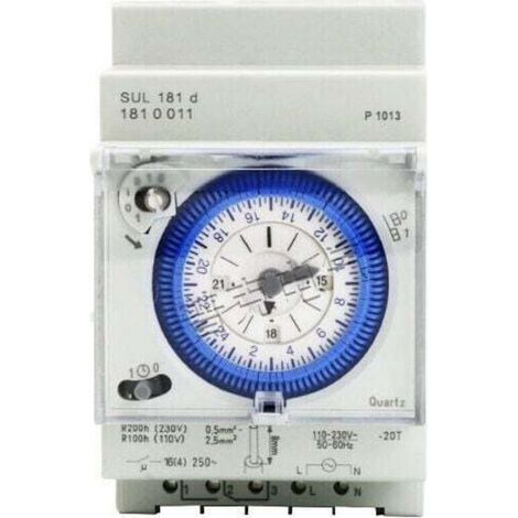 Analog mechanical timer switch 110V-220V 24-hour programmable daily 15-minute time setting SUL181D switching relay (1/5)