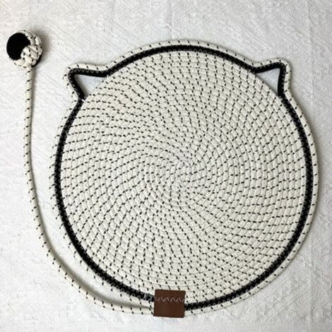 Planche à gratter pour chat de 20 pouces de diamètre/tapis rond/tapis de broyage des pattes/tapis rond pour animaux de compagnie (1/2)
