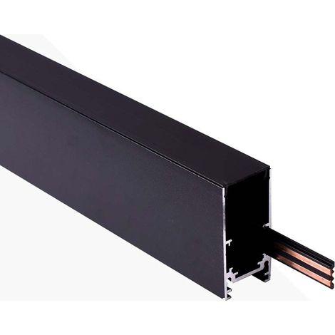 Rail magnétique en saillie 20mm 48V - 1 mètre - Noir (1/5)