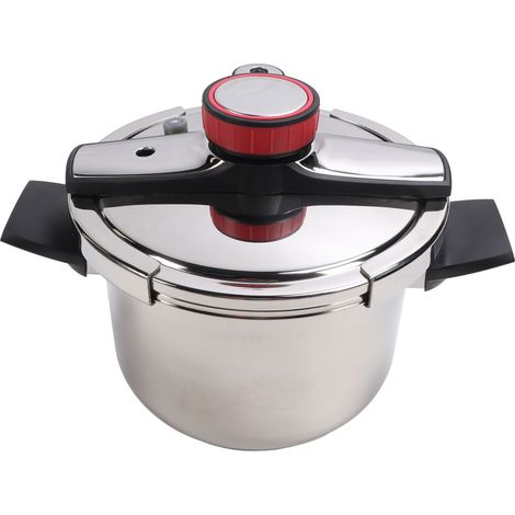 Autocuiseur universel rotatif 6 L 80 kPa en acier inoxydable 304 pour cuisinières à gaz et cuisinières domestiques (1/5)