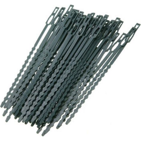 Lot de 250 attaches de câble réglables en plastique réutilisables pour tuteurs autobloquants. (1/5)