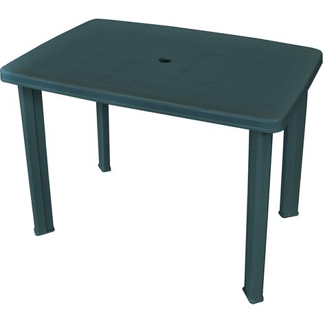 Table d'extérieur Table de salon de jardin - Vert 101 x 68 x 72 cm Plastique BV849196 - BonneVie (1/4)