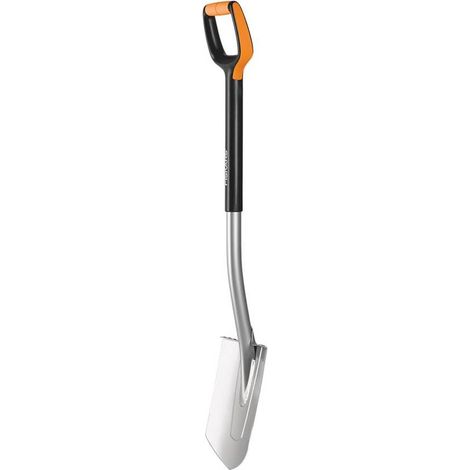Pala de jardín, Borde puntiagudo para suelos duros, longitud: 108 cm, Negro/Naranja, 1003684