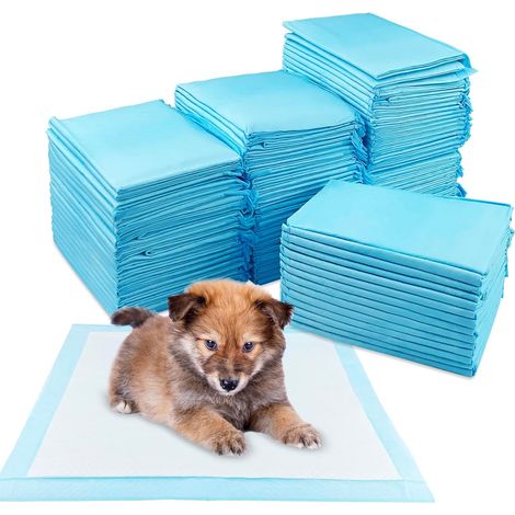 100 Pièces Tapis Absorbant Chien, 33 × 45 cm Alaise Jetable Alèse Pipi Propreté Educateur Chien Animaux, Aleze Impermeable, Pee Pad Apprentissage la Propreté Anti-Fuite Résistante