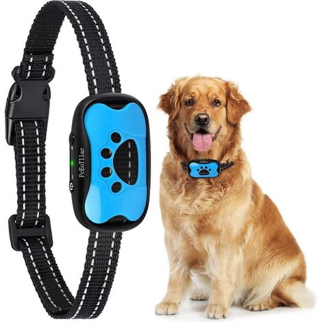 Collier anti-aboiement pour chien, rechargeable, automatique, avec son et vibration (1/5)