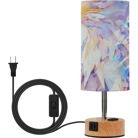 Petite lampe de table pour chambre à coucher avec abat-jour en (1/5)