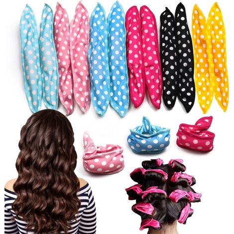 Rouleaux Pour Cheveux - Rouleaux En Mousse Souple Sans Chaleur - Pour Coiffure Nocturne - 30 Pièces (1/5)