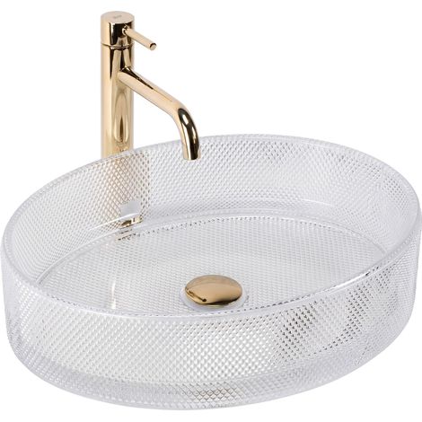 Aufsatzwaschbecken Rea Mirella Transparent