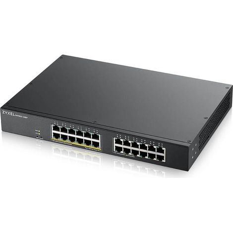 Zyxel GS1900-24EP Géré L2 Gigabit Ethernet (10/100/1000) Connexion Ethernet, supportant l'alimentation via ce port (PoE) Noir