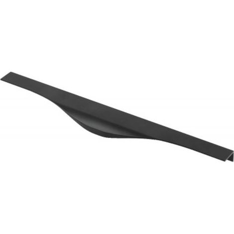 Poignée profil en aluminium PICADO - entraxe 320 mm - longueur 396 mm - finition noire - SYNERCIA (1/5)