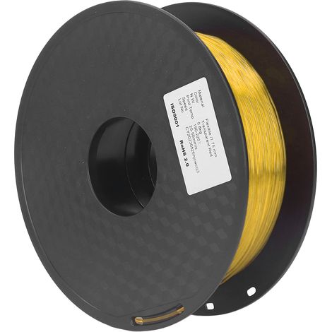 TPU-Filament 1,75 mm, 1 kg Bündel, verstopfungsfrei, flexibel, für FDM-3D-Drucker, Verbrauchsmaterialien, transparent gelb (1/5)