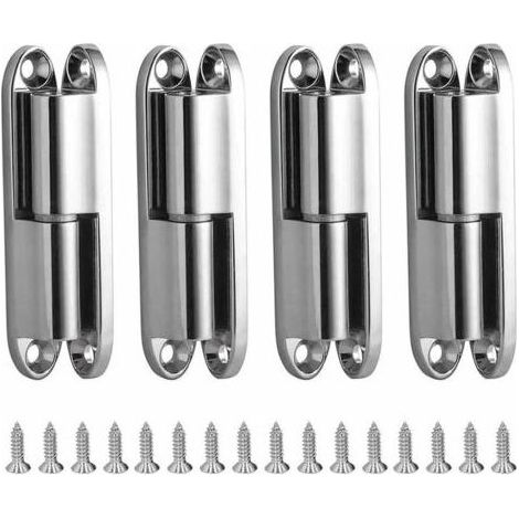 Charniere Porte Placard, 4pcs Charnières de Portes avec Vis 231-1 Charnière Porte Inoxydable Démontable, Paumelles de Porte pour La Maison Meubles Matériel Armoire Garde Porte Tiroir (1/4)