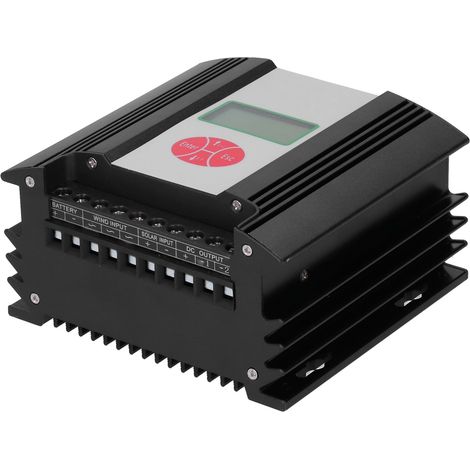 Wind- und Solarenergie-Hybridregler mit LCD-Display, 300 W/150 W, 12 V DC (1/5)