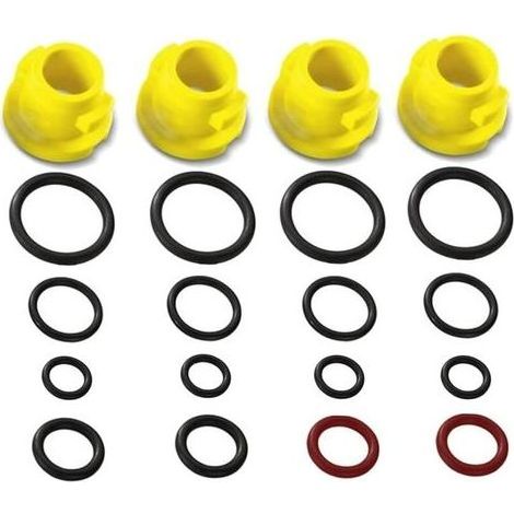 Kit de joints toriques de rechange accessoire pour nettoyeurs haute pression,Karcher Kit de buses à air et joints toriques pour nettoyeur haute pression Compatible avec les modèles,K1/K2/K3/K4 (1/4)