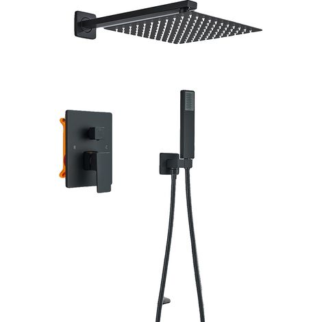 Grifo de ducha, acero inoxidable duradero, control fácil de usar, 2 vías, 12 pulgadas (1/2)