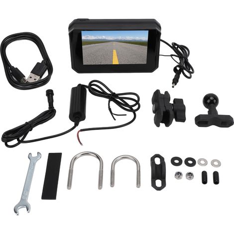Navigation GPS pour moto, écran HD étanche 5 pouces, utilisation pratique, écran tactile WiFi, Support pour Carplay. (1/5)