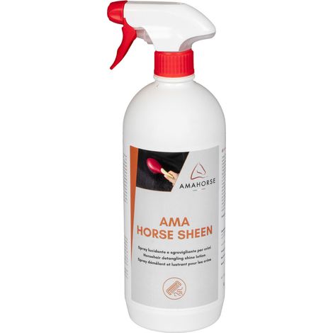 Ama horse sheen lozione lucidante sgrovigliante per criniera coda e mantello 1 lt (1/4)
