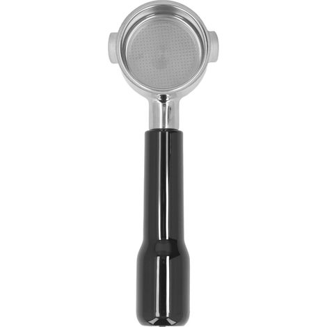 Porte-filtre à café 51 mm à 2 oreilles, sans fond, avec poignée de remplacement pour machine à café ECO310, style C2, en plastique noir. (1/5)