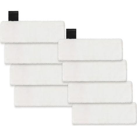 set of 8 microfiber cleaning cloths, suitable for Kärcher EasyFix SC2, SC3, SC4 and SC5 steam cleaners. (1/5)