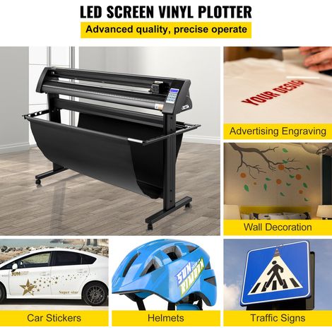 Plotter de Découpe Vinyle 1350 mm Traceur de Coupe Vinyle, Machine de Découpe Vinyle avec Logiciel Signcut, 95 W Coupeur Vinyle Eff… (1/5)