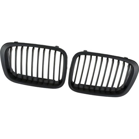 Juego de un par (2) de rejillas negras mate para BMW Serie 3 E46 de 4 puertas (1998-2001) (1/5)