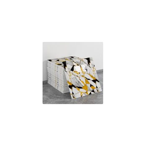 (10 pezzi, 30×30 cm, Q076) Adesivi murali autoadesivi per piastrelle, effetto marmo, decorazione murale, materiale PET, adatti per cucine, bagni, caminetti e lavanderie. - Crezuo