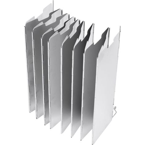 Pare-brise de chauffage portable à cassette en alliage d'aluminium 16 pièces pour pique-nique (1/5)