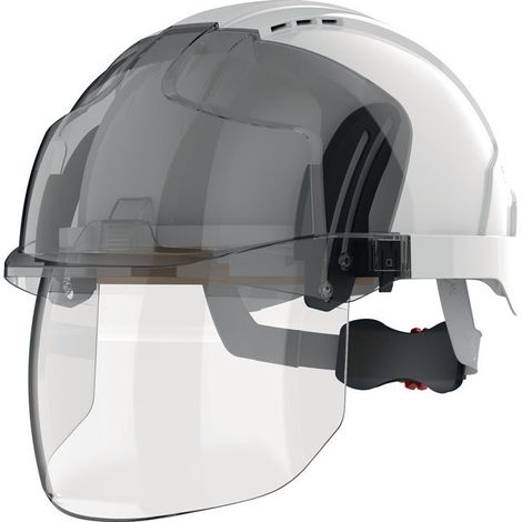 Casco de escalada industrial EVO® VISTAshield® blanc/fumé ABS EN 397.EN 50365 JSP