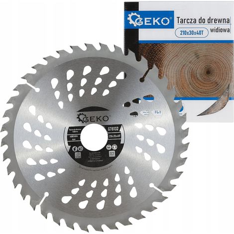 Lame de scie circulaire Geko 210x30x40t 210 mm 40 dents carbure (1/3)