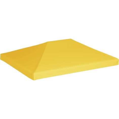 Toile de toit de belvédère 270 g/m² 4x3 m Jaune (1/5)