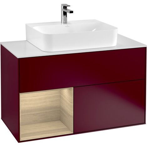 Villeroy & Boch G111PCHB Armoire sous lavabo Finion G11 (1/2)