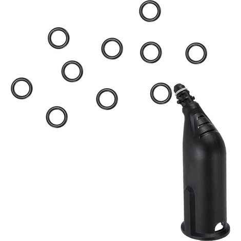 Pack of 10 rubber O-rings for Kärcher SC2 SC3 SC4 SC5 CT10 steam cleaners (black)