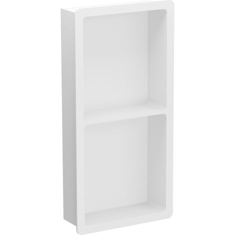 Mexen X-Wall-K Nischenregal aus Konglomerat 62,2 x 30,7 cm, weiß - 1900623010 (1/2)