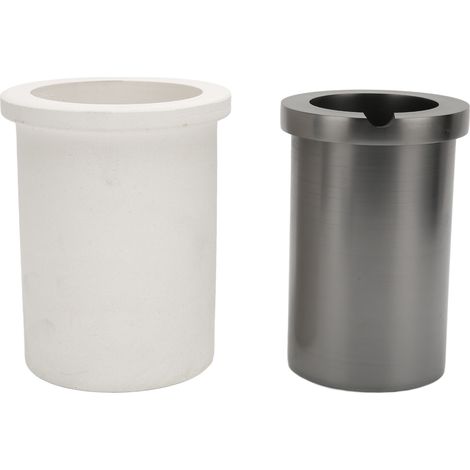 Set de creusets de fusion en graphite haute pureté, résistant à la chaleur, pour four à induction, adapté au cuivre et à l'aluminium. (1/5)
