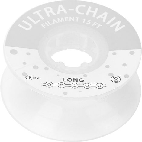 Chaîne orthodontique élastique transparente en caoutchouc haute flexibilité pour orthodontie dentaire LONG (1/5)