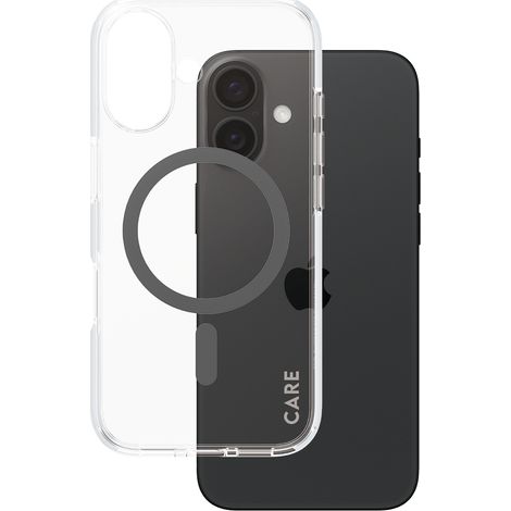 Care by PanzerGlass Flagship Case iPhone 16 6,1" schwarz/schwarz MagSafe 1345