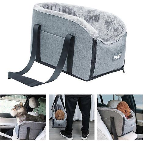 Sac de transport pour console de voiture pour chien, chiot ou chat, sac fourre-tout pour les voyages (1/4)