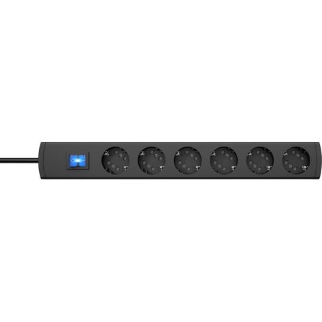 Kopp 234105009 Steckdosenleiste mit Schalter 6fach Anthrazit Schutzkontakt 1 St. (1/2)