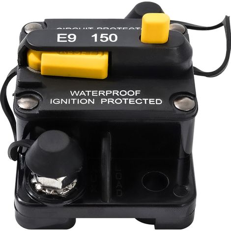 Disjoncteur thermique réarmable 150 A – Interrupteur à levier manuel – Protection des circuits haute puissance pour voiture, bateau, camping‑car (1/5)