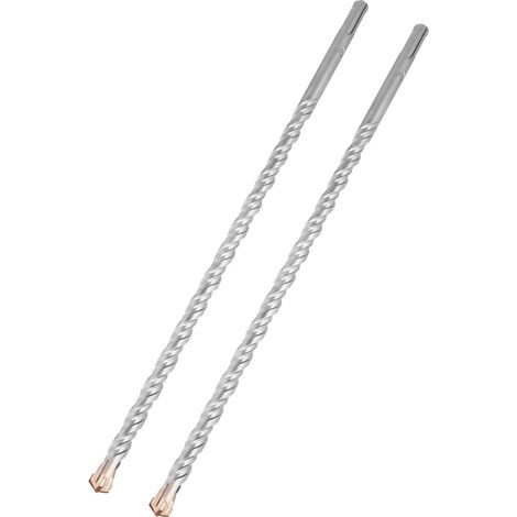 Foret SDS Plus 12x350mmx2 Forets à Béton avec 4 Tranchants en Carbure et Double Hélice - Idéal pour Percer Dans le Béton, Brique, Pierre, Maçonnerie (1/5)