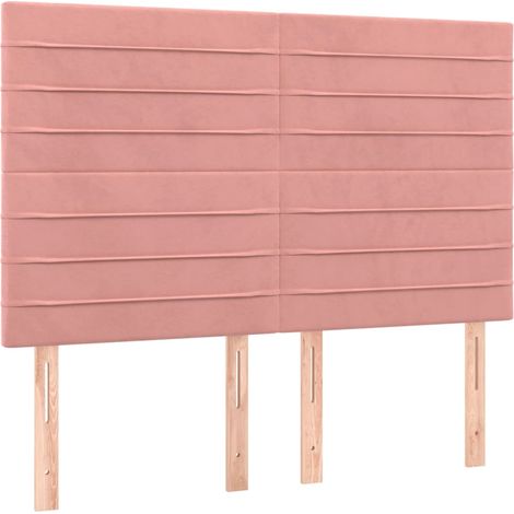 Maison Exclusive - Testiera Rosa 144x5x118/128 cm Velluto