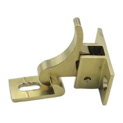 Verrou porte angle droit 90 degrés - 2 Pièces Boulons de verrouillage boucle barillet à verrou coulissant avec vis pour portes toilette et fenêtres, matériel tous les types intérieures (1/4)