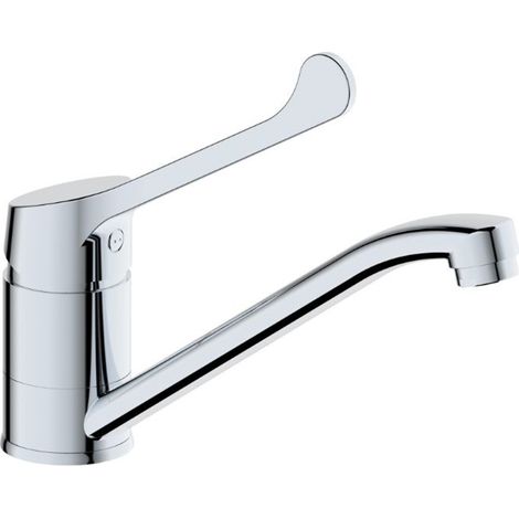 Miscelatore Lavello leva clinica canna bassa cromato Ø40 mm - Timeless  Tecom