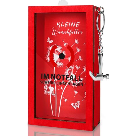 Cadeau d'argent en bois - Cadeau d'anniversaire - Cadeaux de mariage - Boîte d'urgence amusante avec marteau et corde - Cadeau personnalisé pour hommes et femmes (1/5)