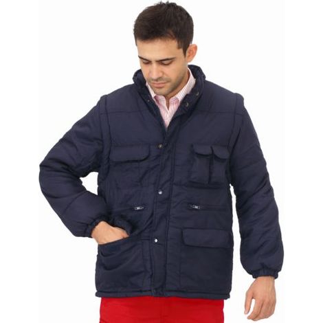 Chaqueta Acolchada con Mangas Desmontables 1026 Azul Marino Talla M VESIN
