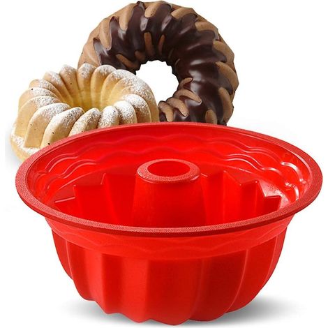 Moule à gâteau rond en silicone antiadhésif pour gelée et gélatine