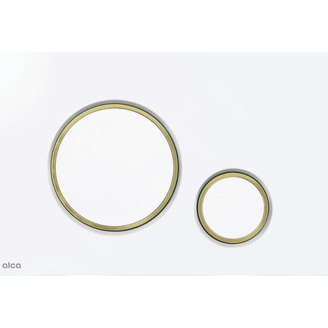 Alca Thin - Commande affleurante, blanc brillant/or brillant M775 (1/3)