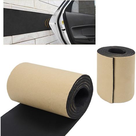 für Garagenwände 200 x 20 cm schwarzer Gummischaumstreifen